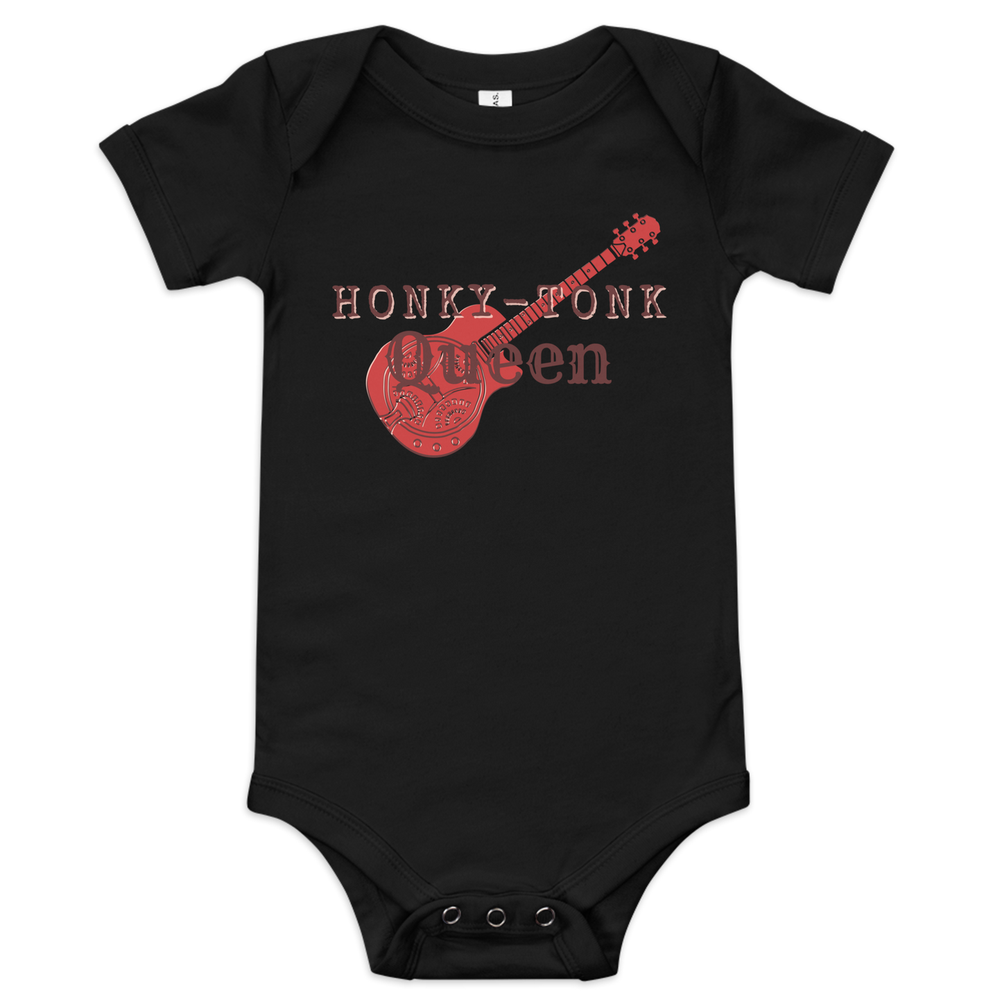 Honky-Tonk Queen - Baby Short Sleeve One Piece | Bella + Canvas