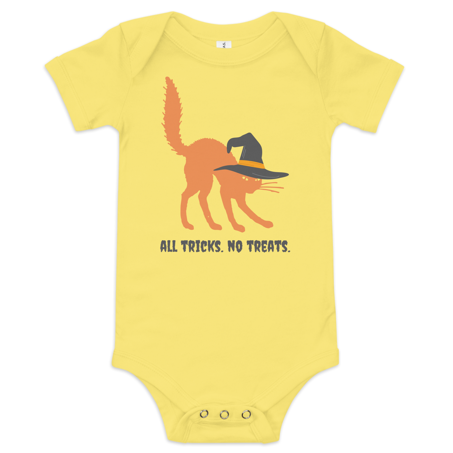 All Tricks. No Treats. - Baby Short Sleeve One Piece | Bella + Canvas