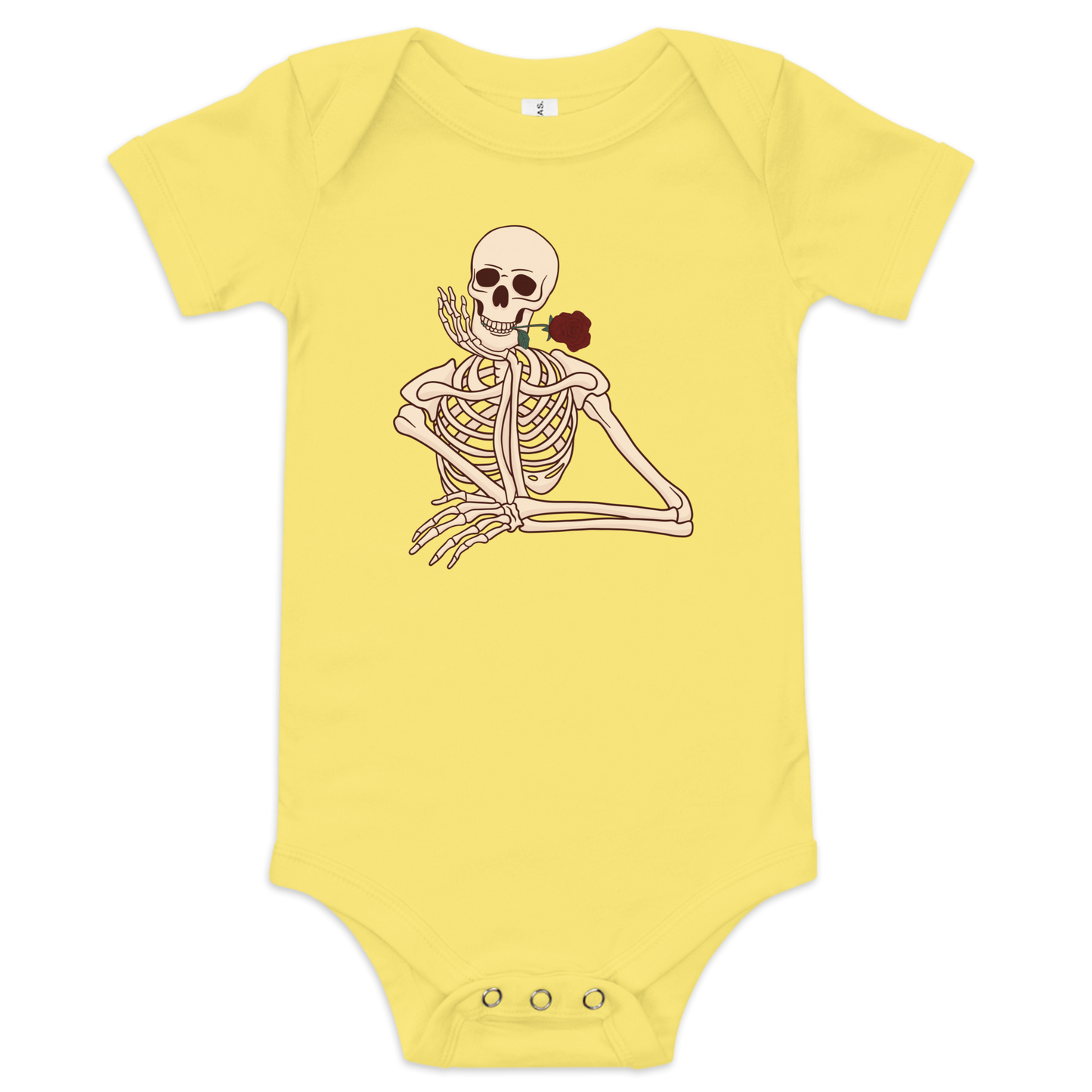 Sending Blood Red Roses - Baby Short Sleeve One Piece | Bella + Canvas