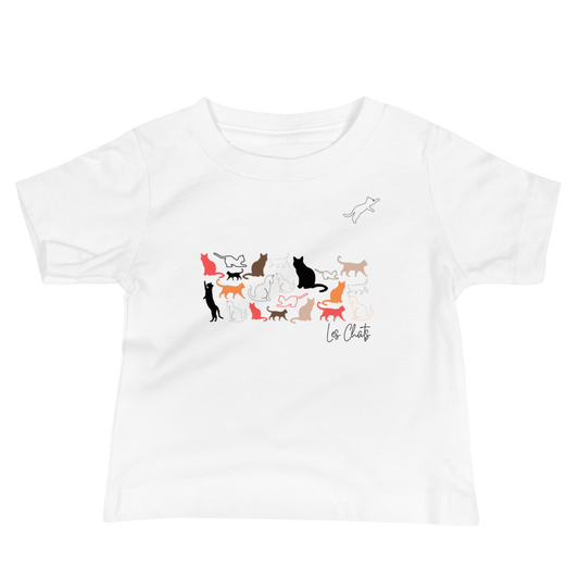 Quelque Chose: Les Chats - Baby Staple Tee | Bella + Canvas