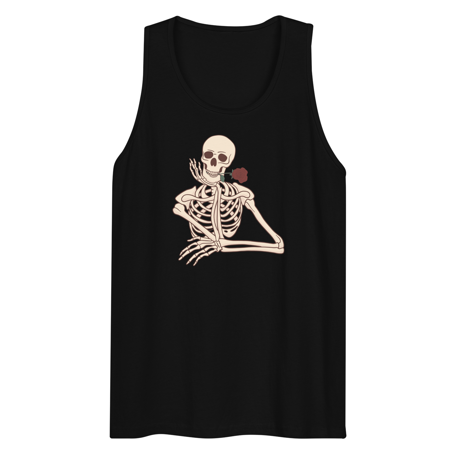 Sending Blood Red Roses - Men's Premium Tank Top | Cotton Heritage
