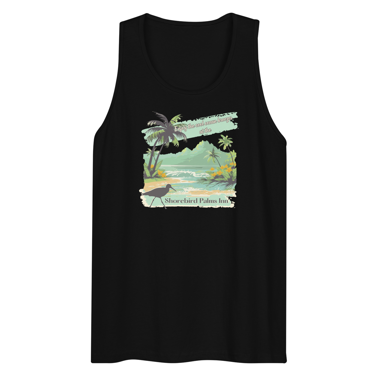 Shorebird Palms Inn - Men's Premium Tank Top | Cotton Heritage