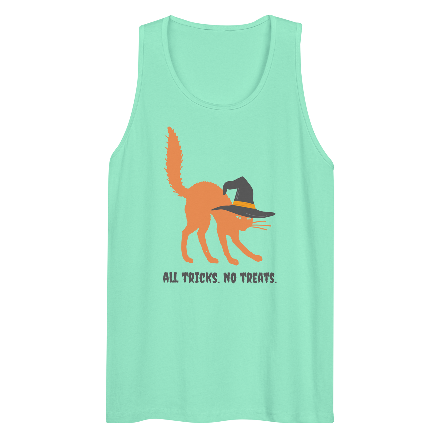 All Tricks. No Treats. - Men's Premium Tank Top | Cotton Heritage