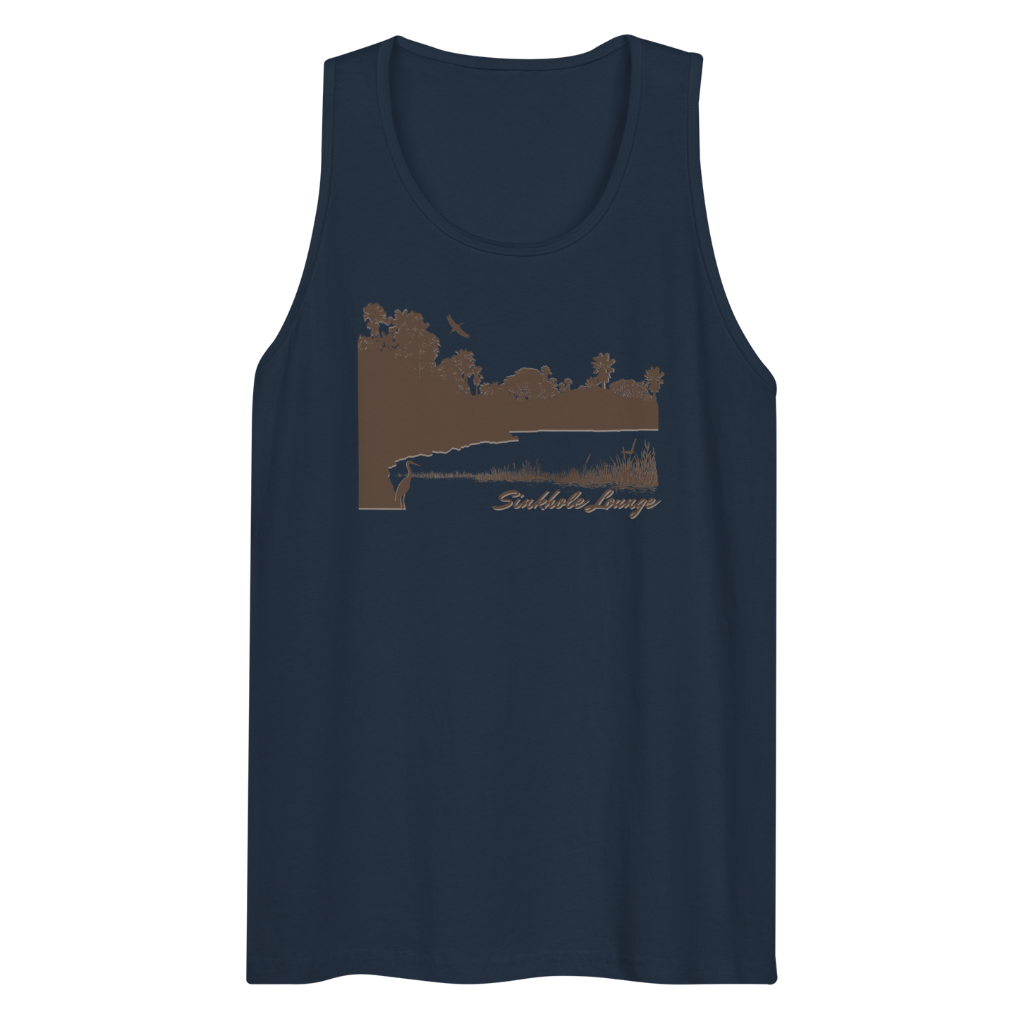 Sinkhole Lounge - Men's Premium Tank Top | Cotton Heritage