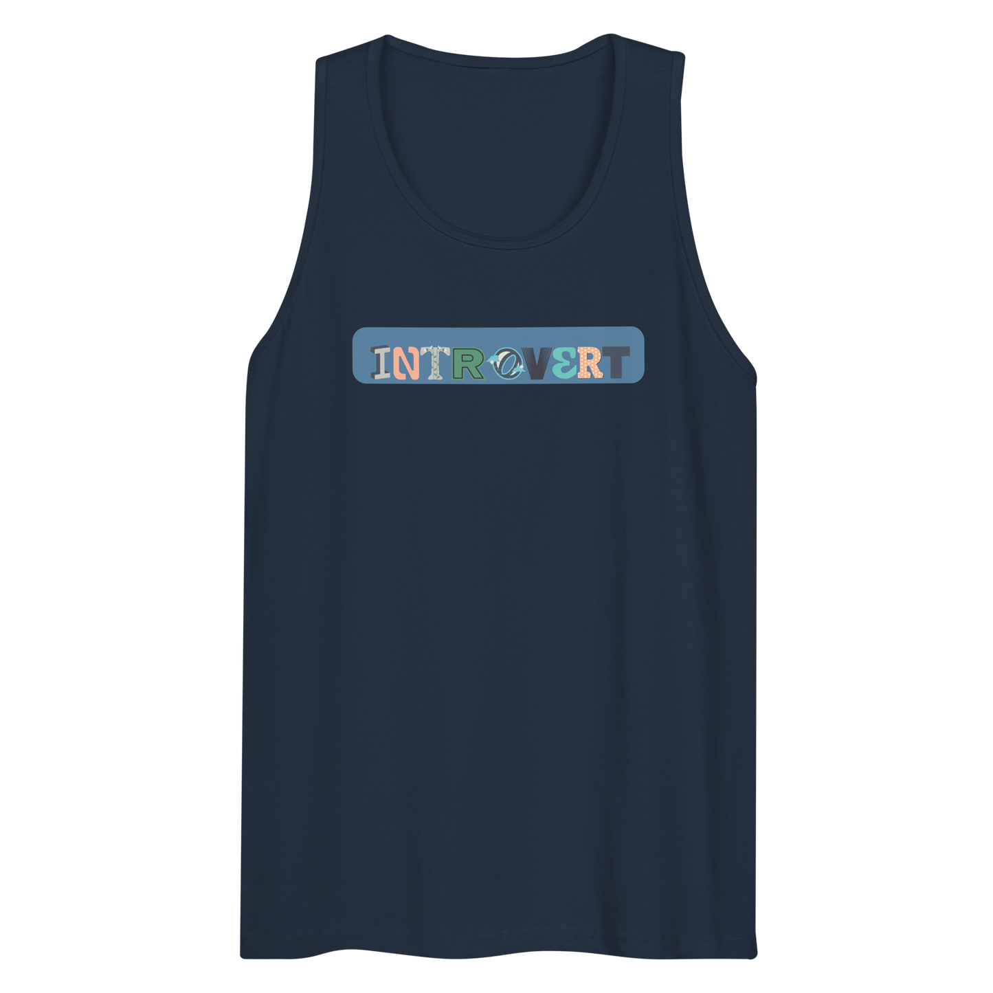 Introvert - Men's Premium Tank Top | Cotton Heritage