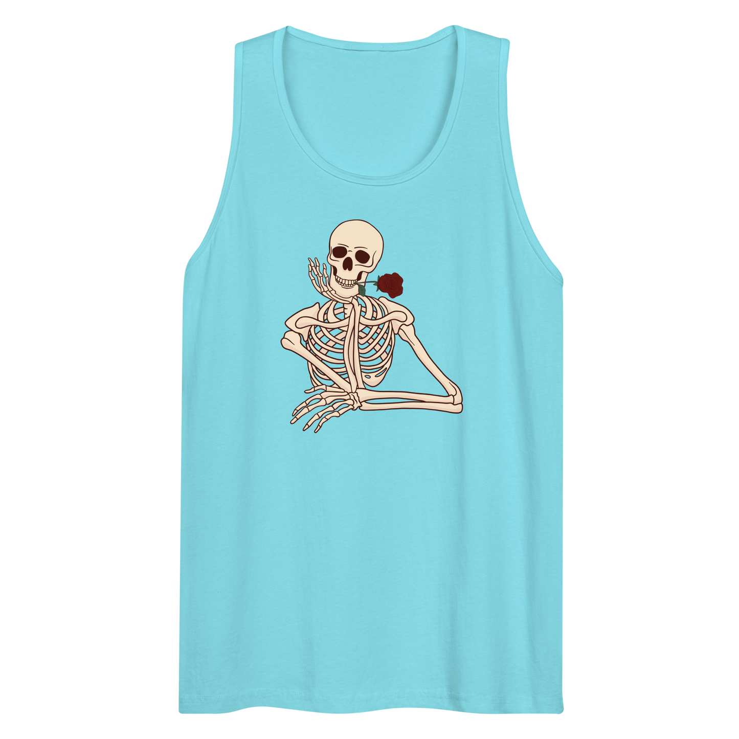 Sending Blood Red Roses - Men's Premium Tank Top | Cotton Heritage