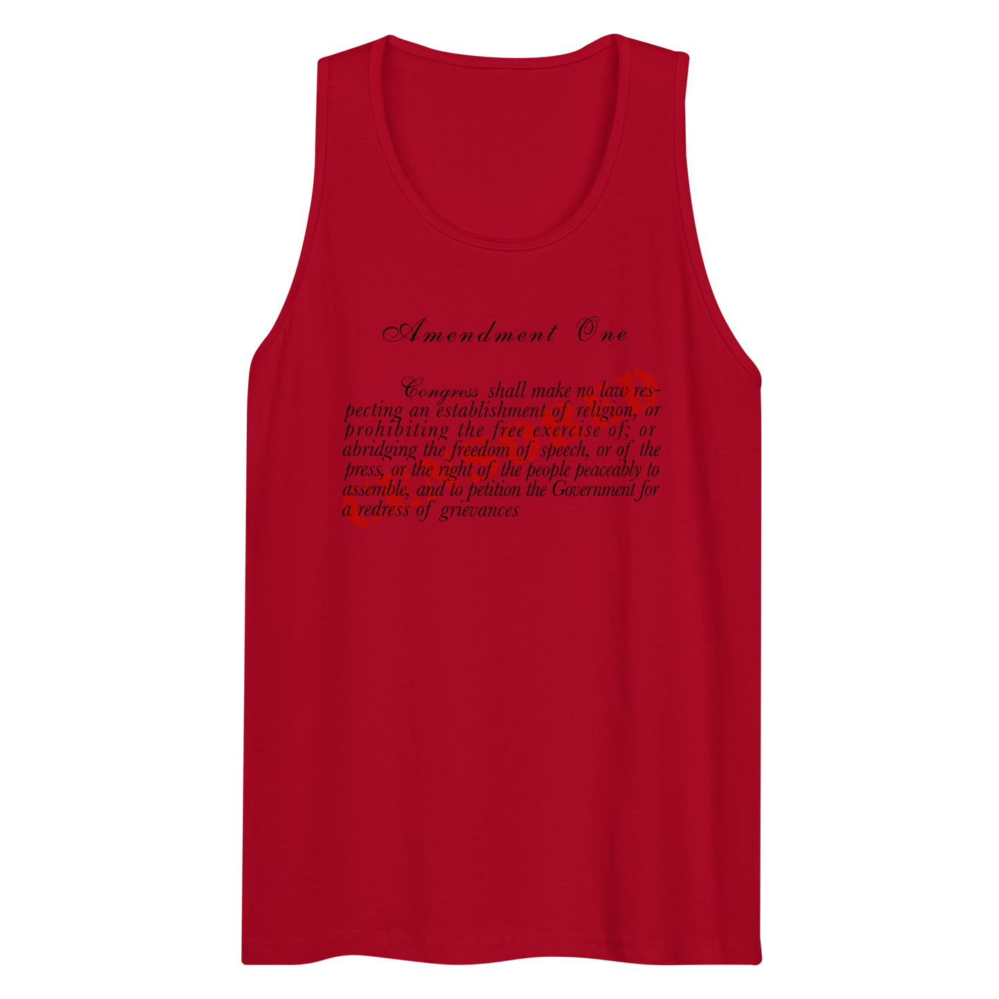 Amendment One CENSORED - Men's Premium Tank Top | Cotton Heritage