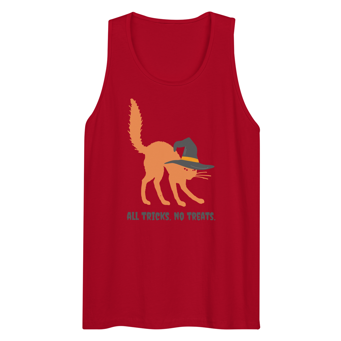 All Tricks. No Treats. - Men's Premium Tank Top | Cotton Heritage
