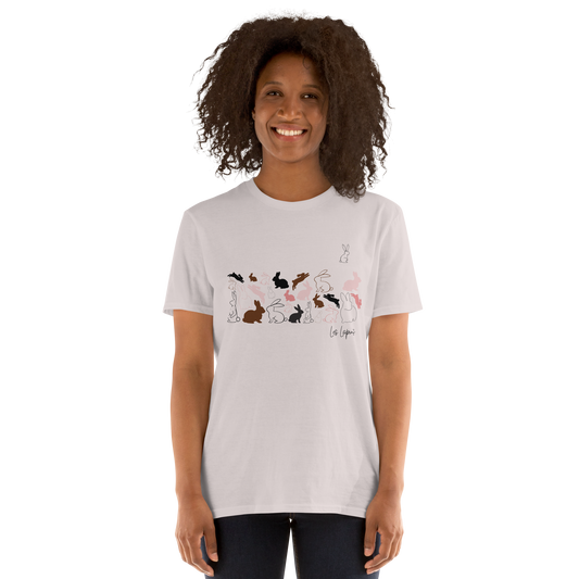 Quelque Chose: Les Lapins - Unisex Basic Softstyle T-Shirt | Gildan