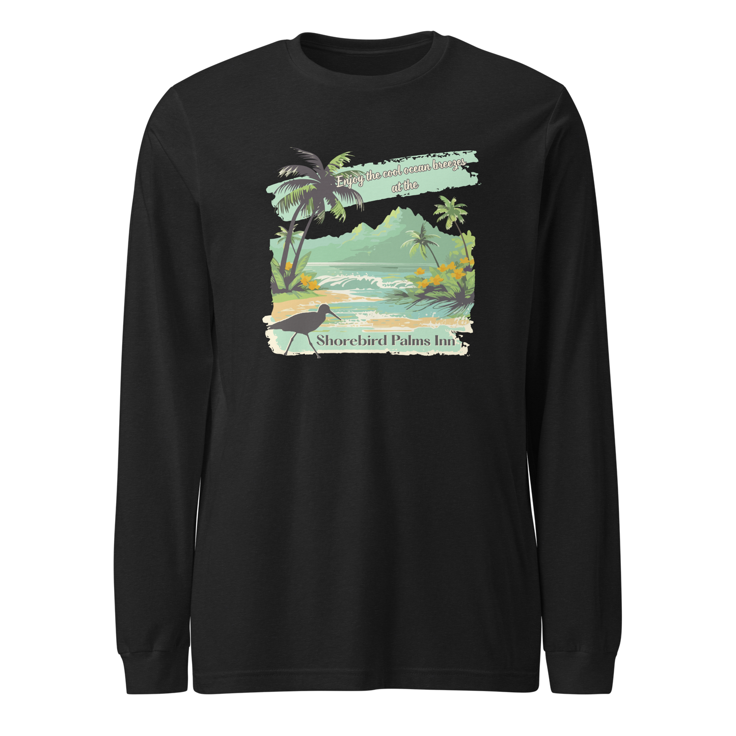 Shorebird Palms Inn - Unisex Long Sleeve Tee | Bella + Canvas