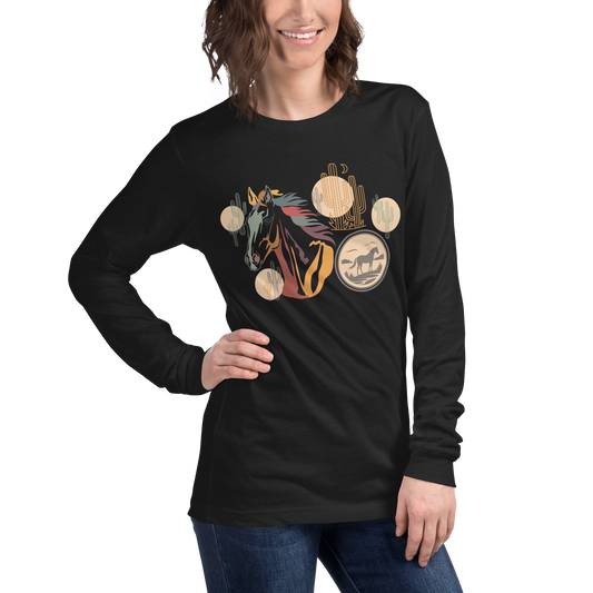 Horse Head - Unisex Long Sleeve Tee | Bella + Canvas