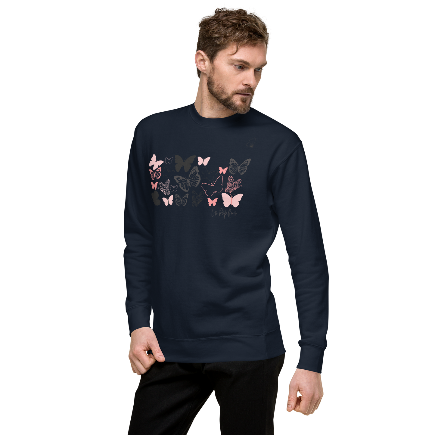 Quelque Chose: Les Papillons - Unisex Premium Sweatshirt | Cotton Heritage