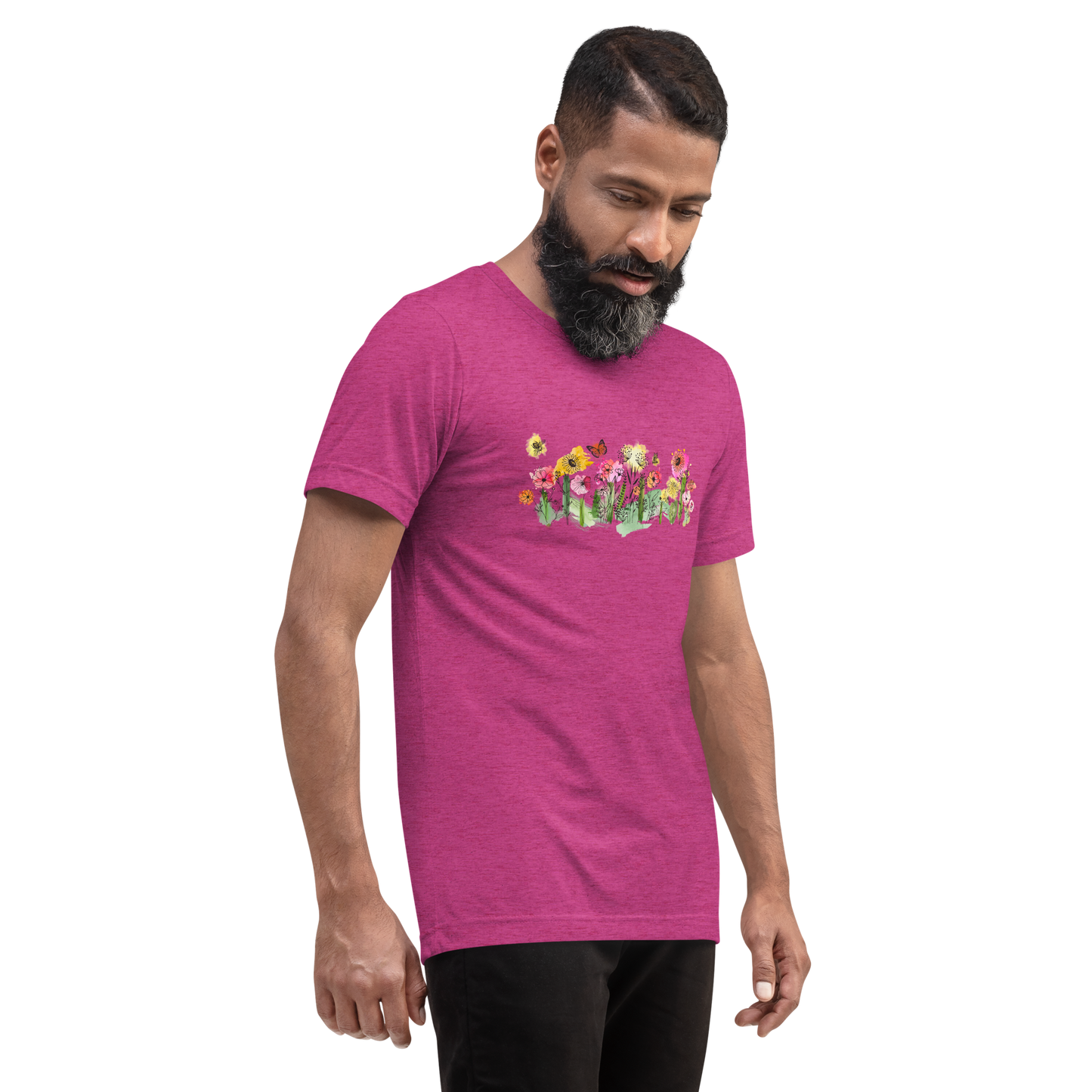 Watercolor Wildflower - Unisex Tri-Blend T-Shirt | Bella + Canvas