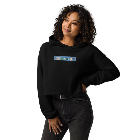 Introvert - Women's Cropped Hoodie | Bella + Canvas
