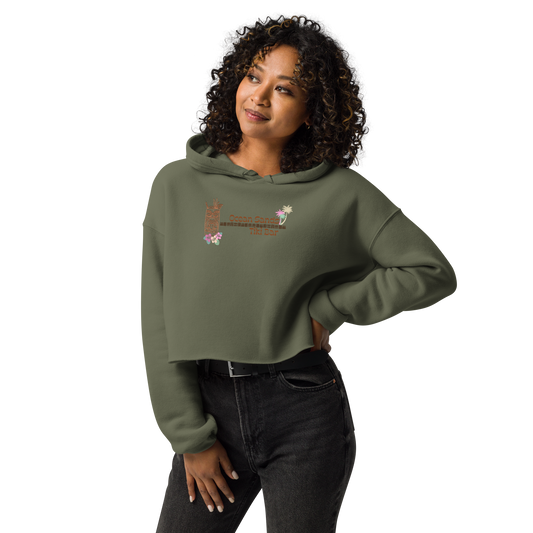 Ocean Sands Tiki Bar - Women's Cropped Hoodie | Bella + Canvas