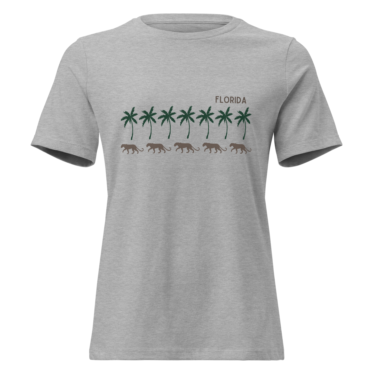 Florida Panther Palms - Women's Relaxed T-Shirt | Bella + Canvas