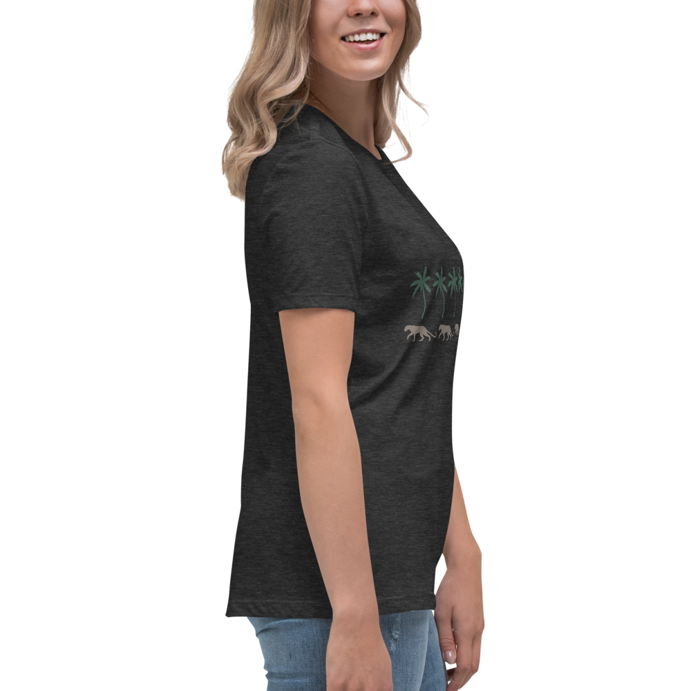Florida Panther Palms - Women's Relaxed T-Shirt | Bella + Canvas