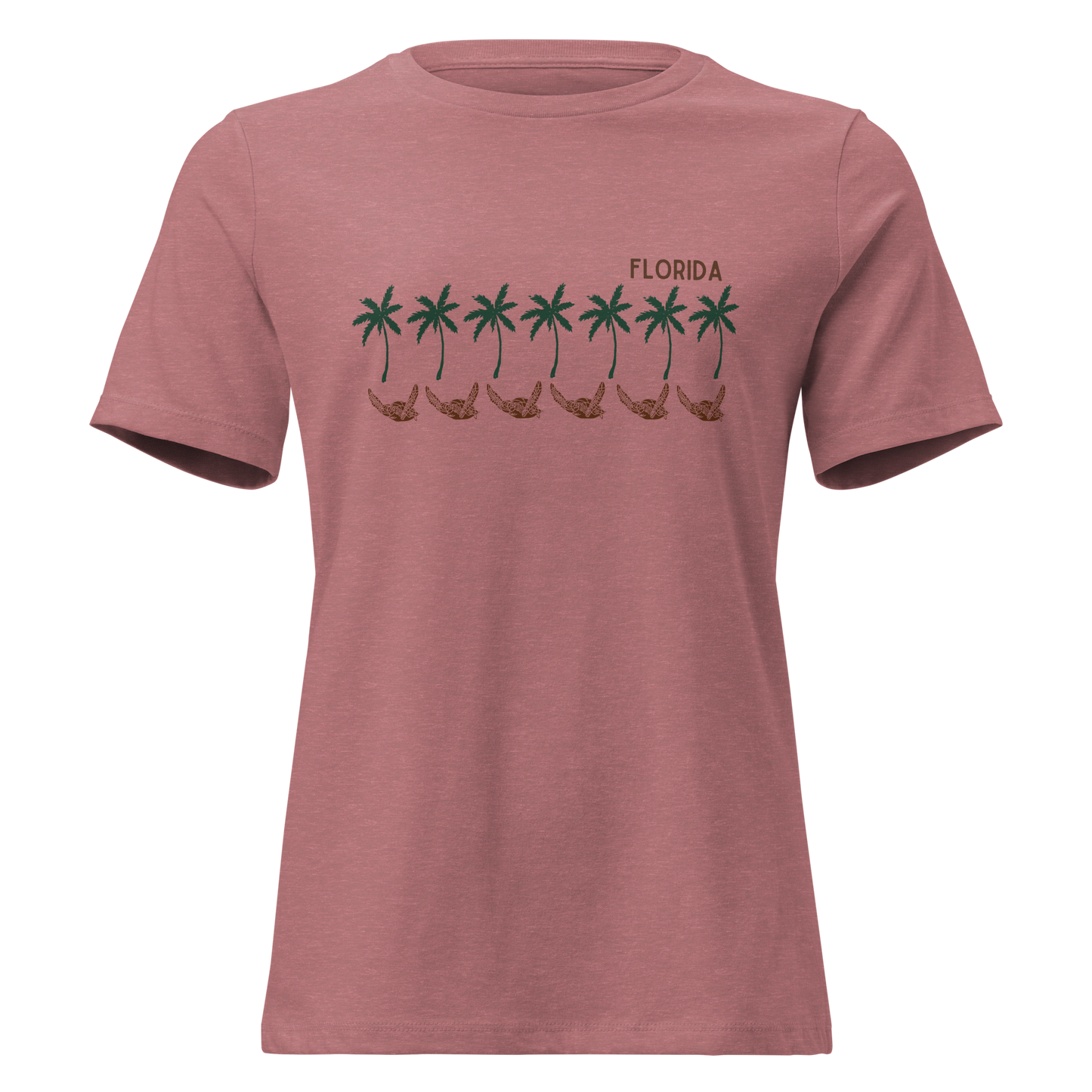 Florida Sea Turtle Palms - Women's Relaxed T-Shirt | Bella + Canvas