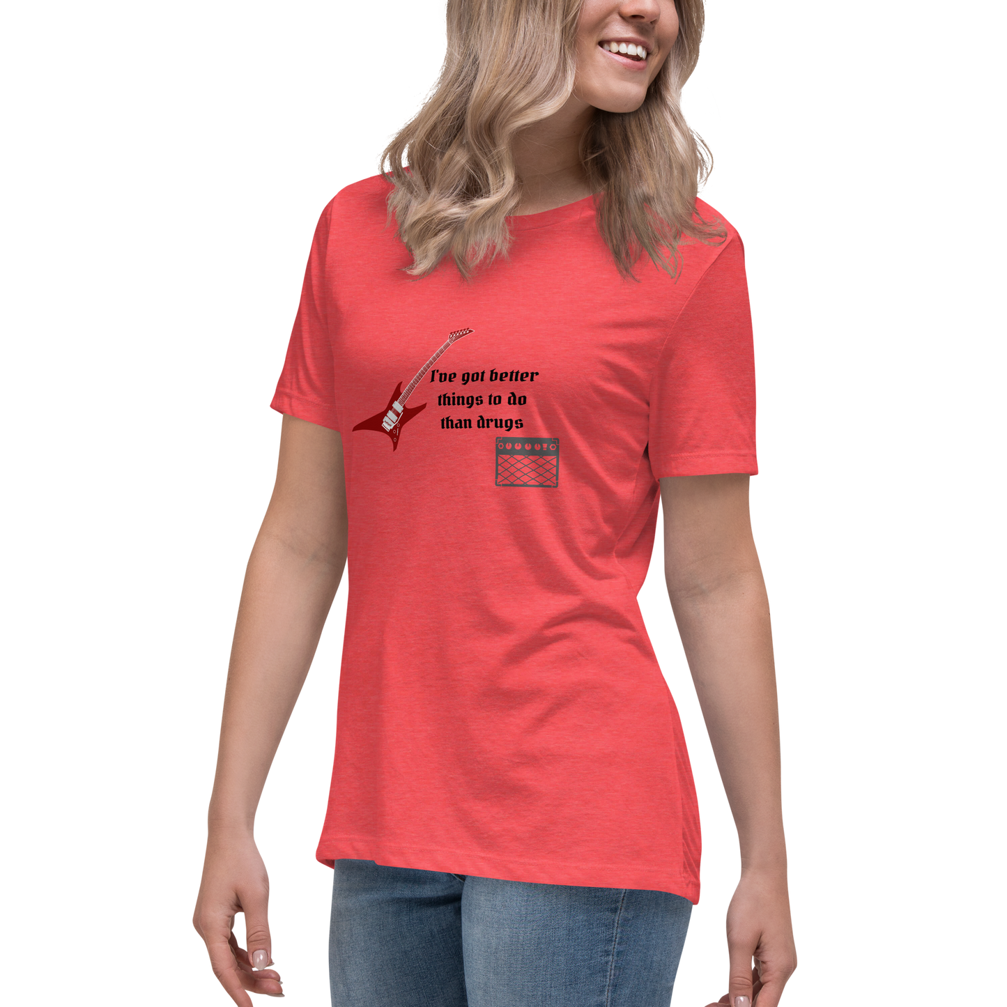 Better Than Drugs: Guitar Axe - Women's Relaxed T-Shirt | Bella + Canvas