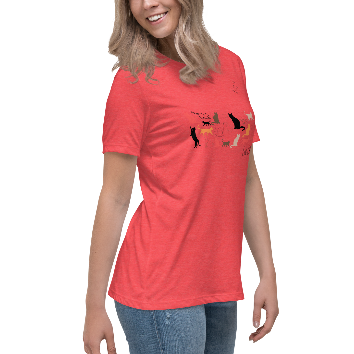 Quelque Chose: Les Chats - Women's Relaxed T-Shirt | Bella + Canvas