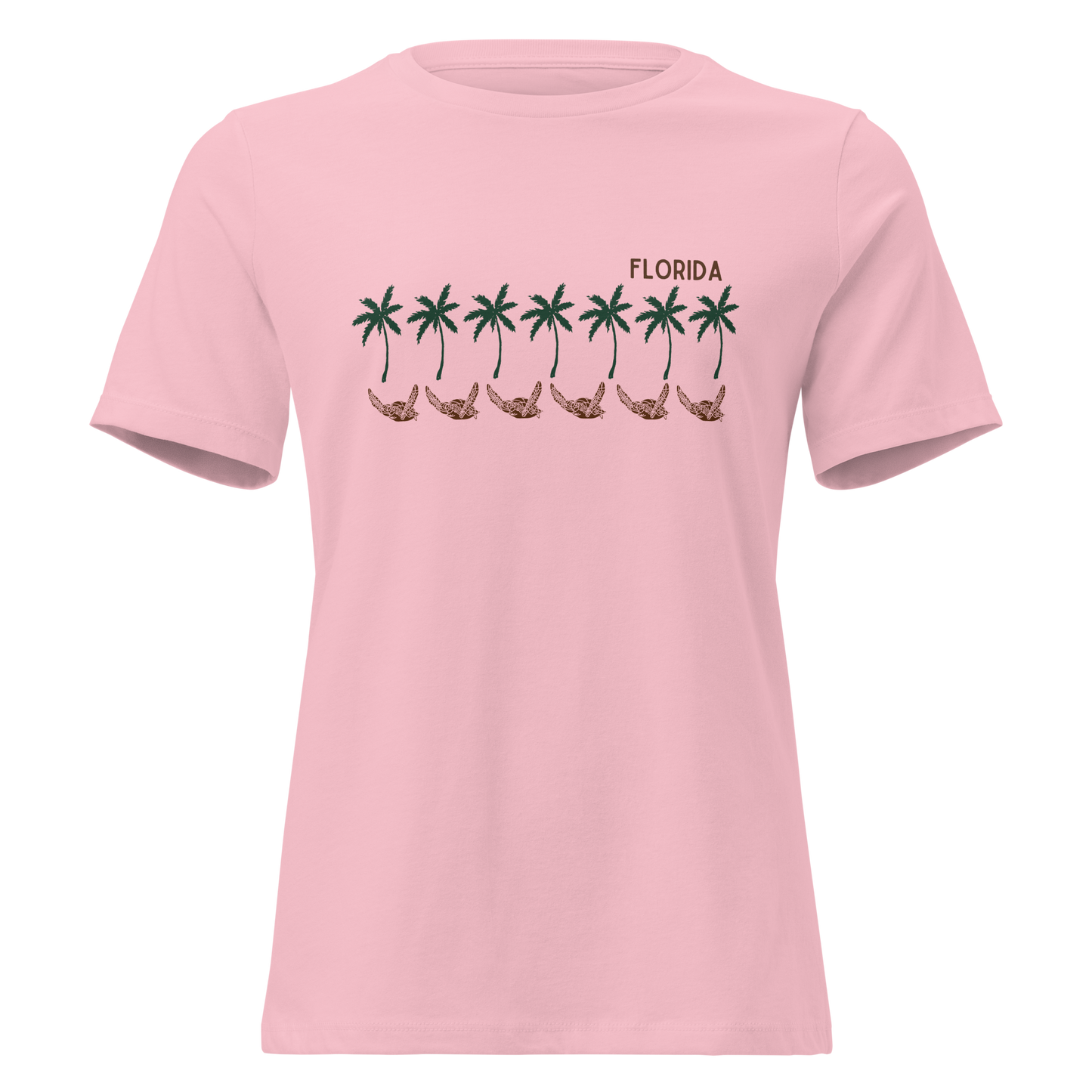 Florida Sea Turtle Palms - Women's Relaxed T-Shirt | Bella + Canvas