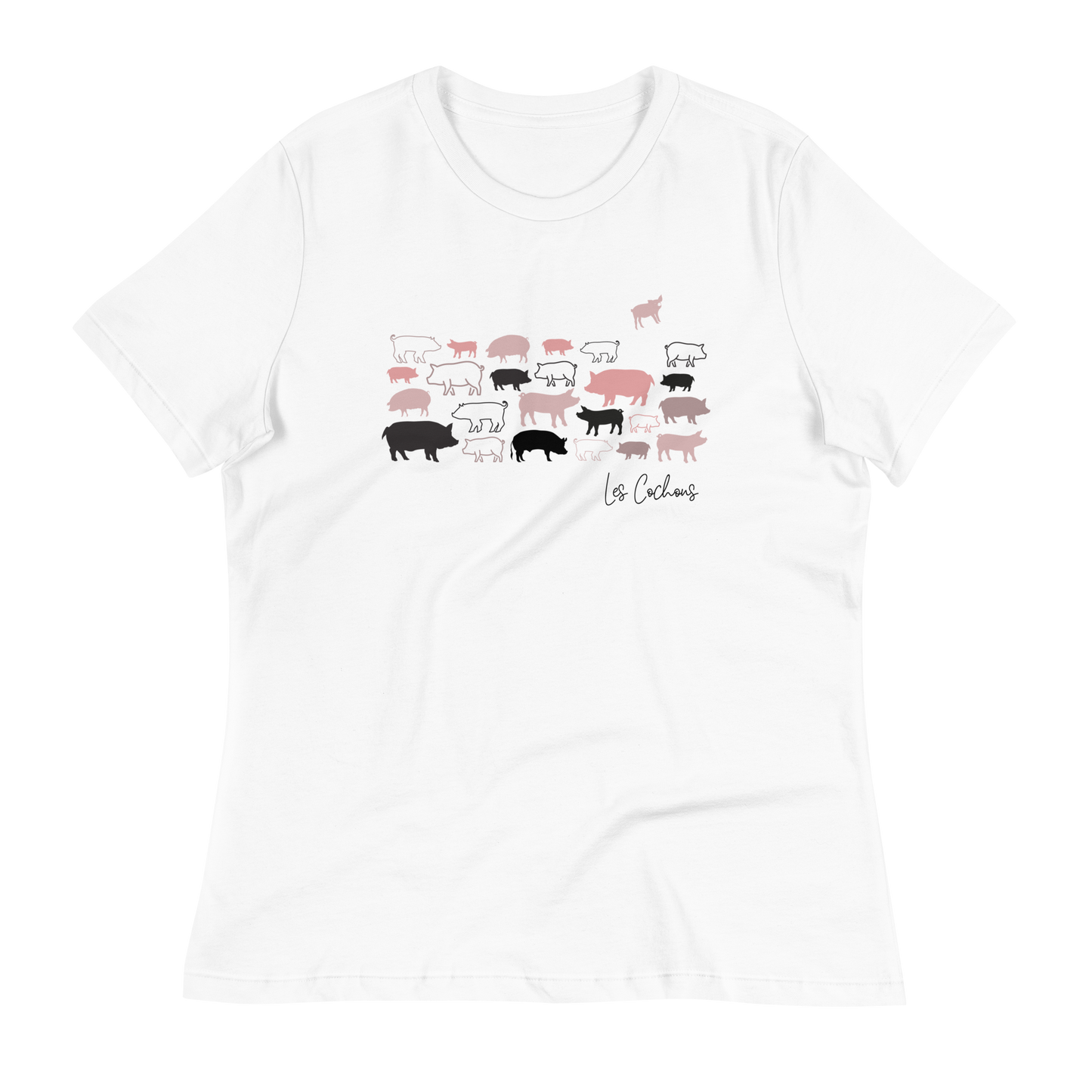 Quelque Chose: Les Cochons - Women's Relaxed T-Shirt | Bella + Canvas