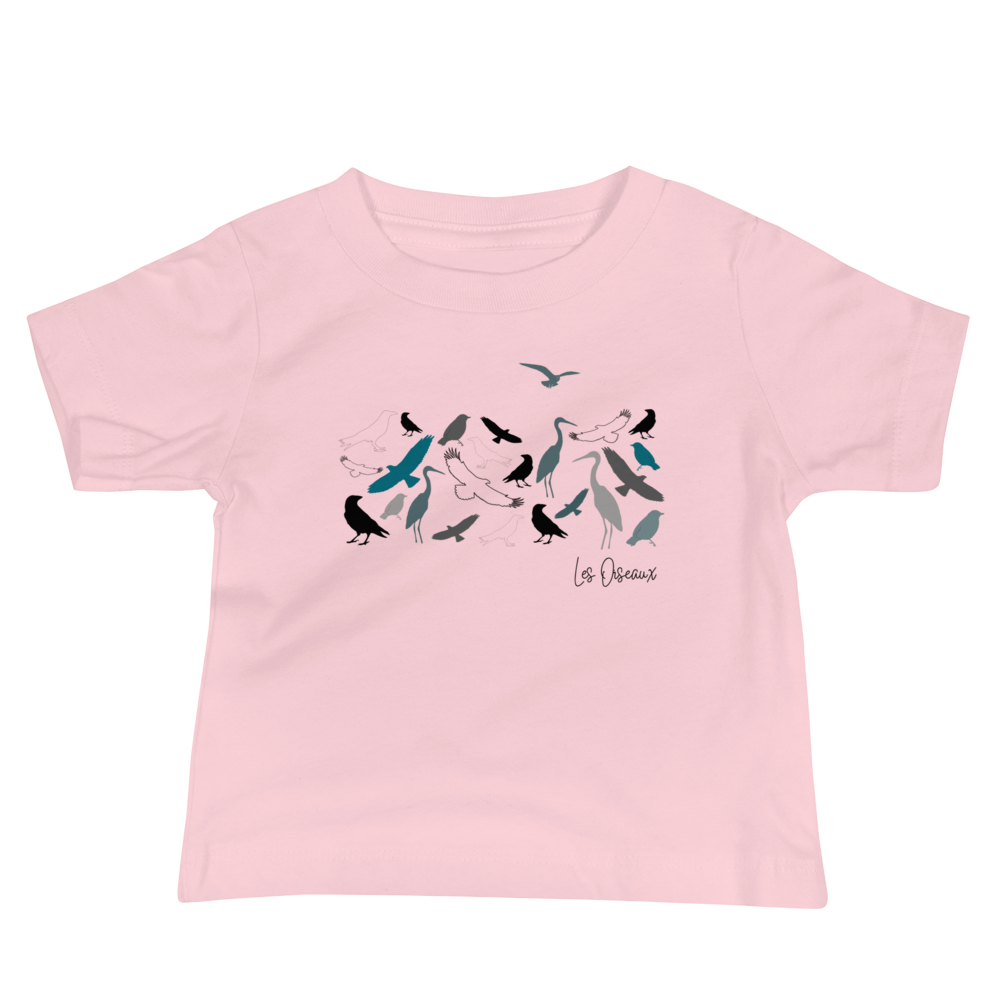 Quelque Chose: Les Oiseaux - Baby Staple Tee | Bella + Canvas