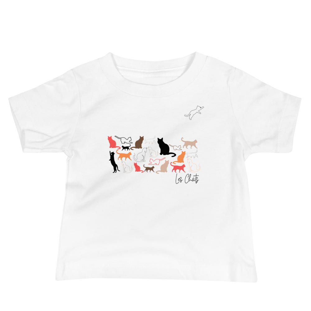 Quelque Chose: Les Chats - Baby Staple Tee | Bella + Canvas