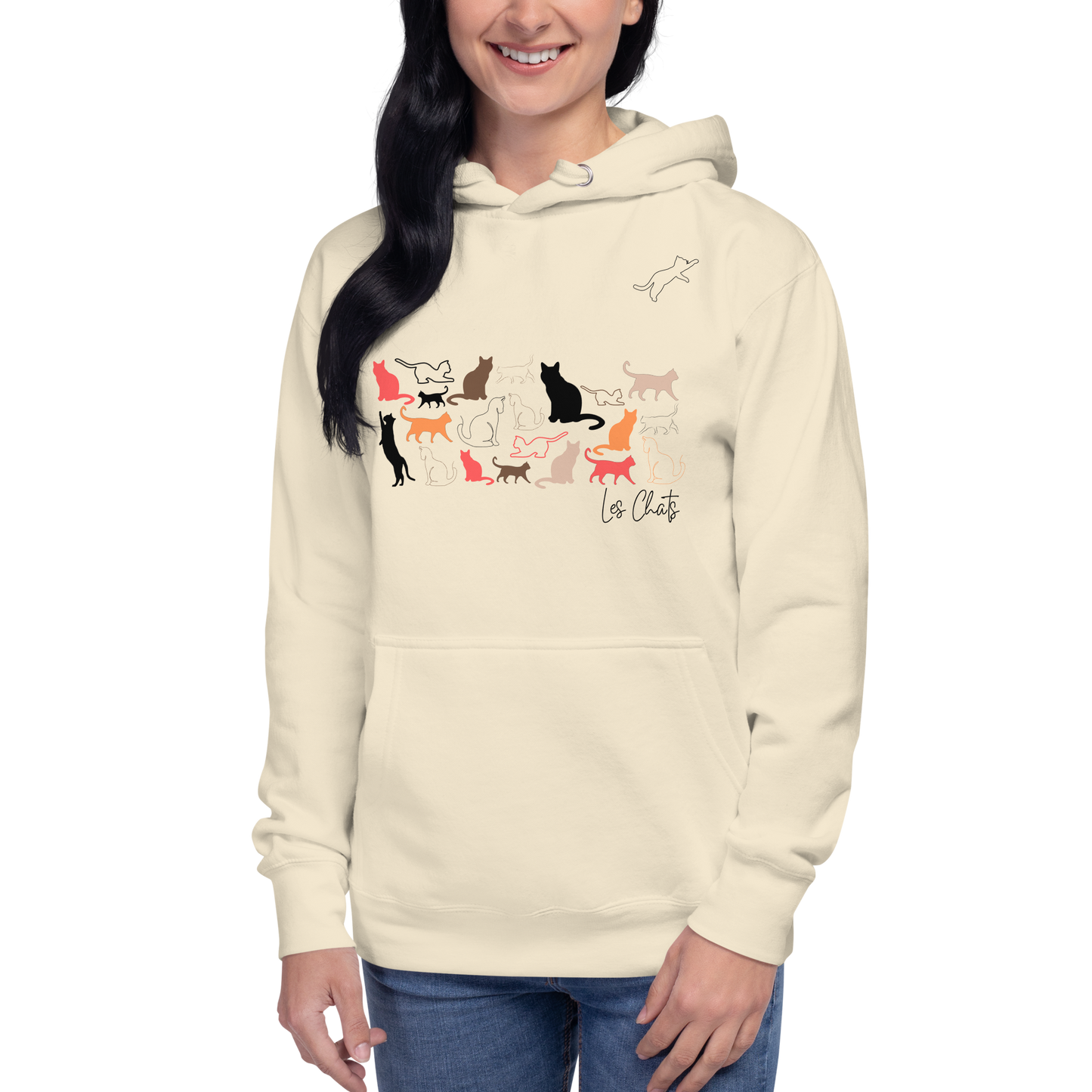 Quelque Chose: Les Chats - Unisex Premium Hoodie | Cotton Heritage