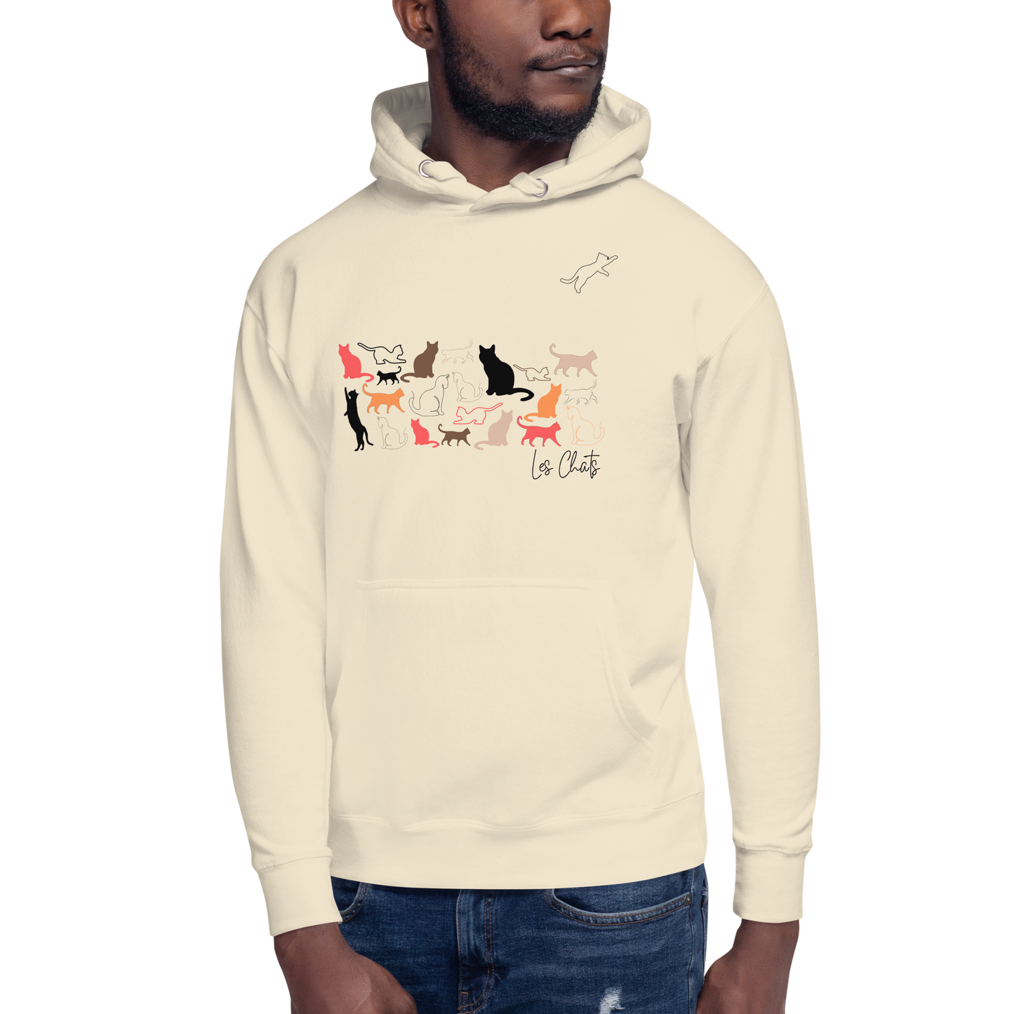 Quelque Chose: Les Chats - Unisex Premium Hoodie | Cotton Heritage
