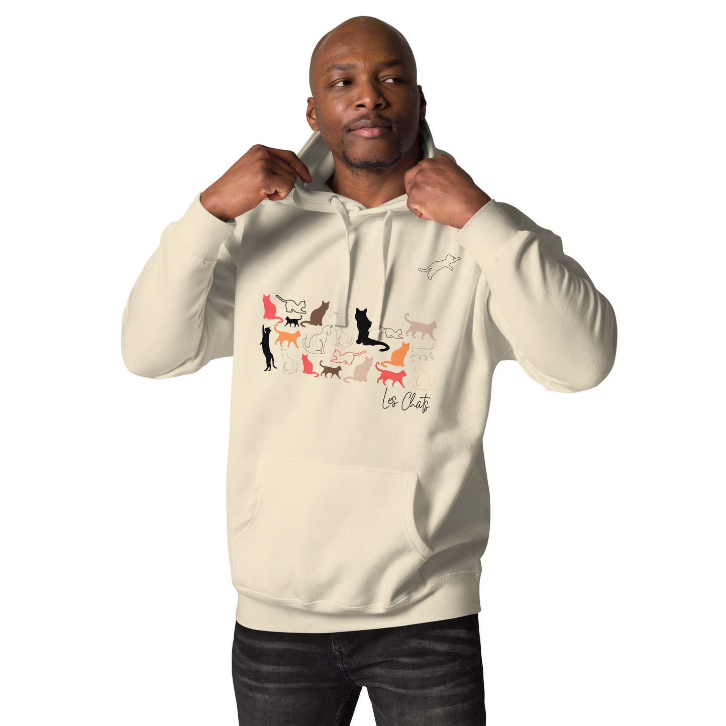Quelque Chose: Les Chats - Unisex Premium Hoodie | Cotton Heritage