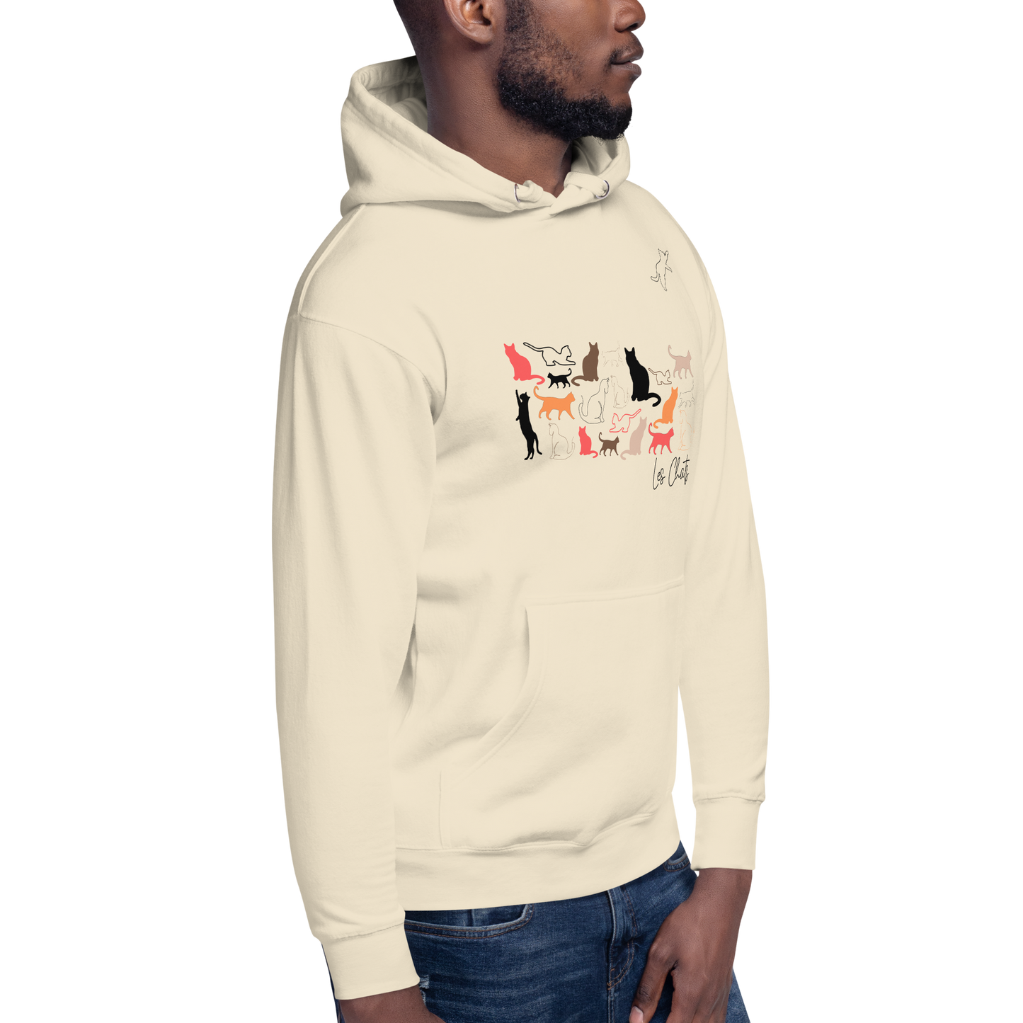 Quelque Chose: Les Chats - Unisex Premium Hoodie | Cotton Heritage