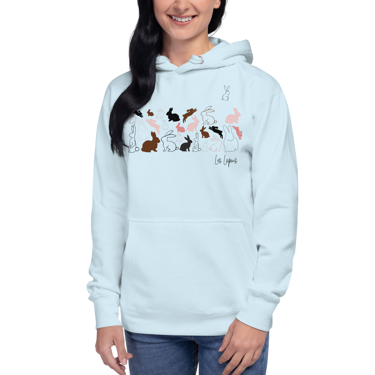 Quelque Chose: Les Lapins - Unisex Premium Hoodie | Cotton Heritage