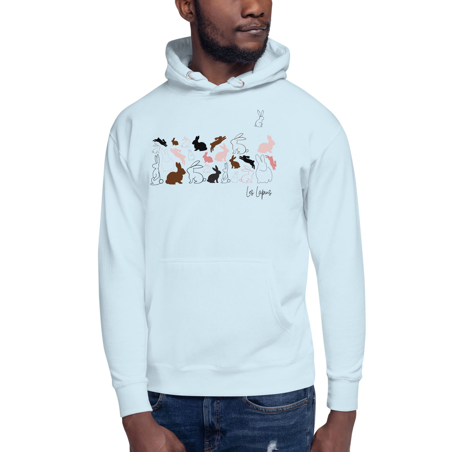 Quelque Chose: Les Lapins - Unisex Premium Hoodie | Cotton Heritage
