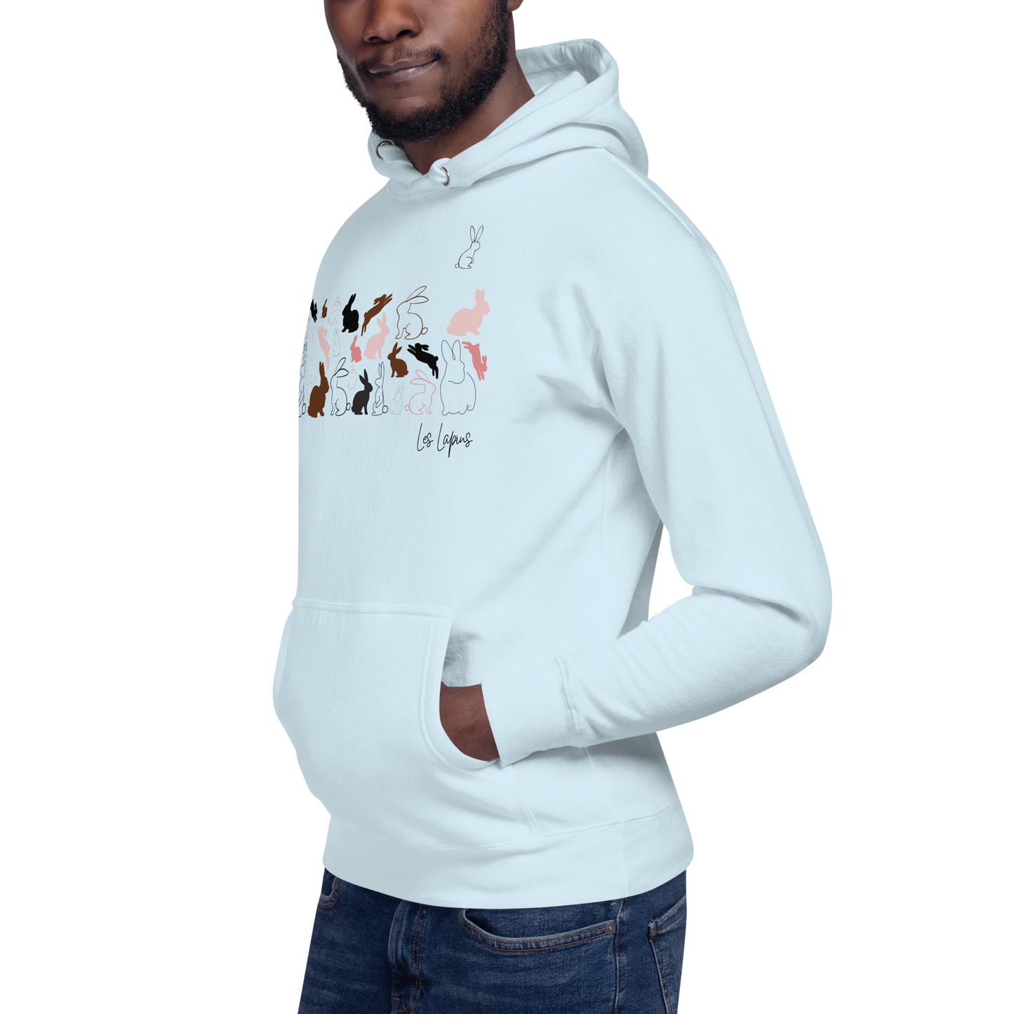 Quelque Chose: Les Lapins - Unisex Premium Hoodie | Cotton Heritage