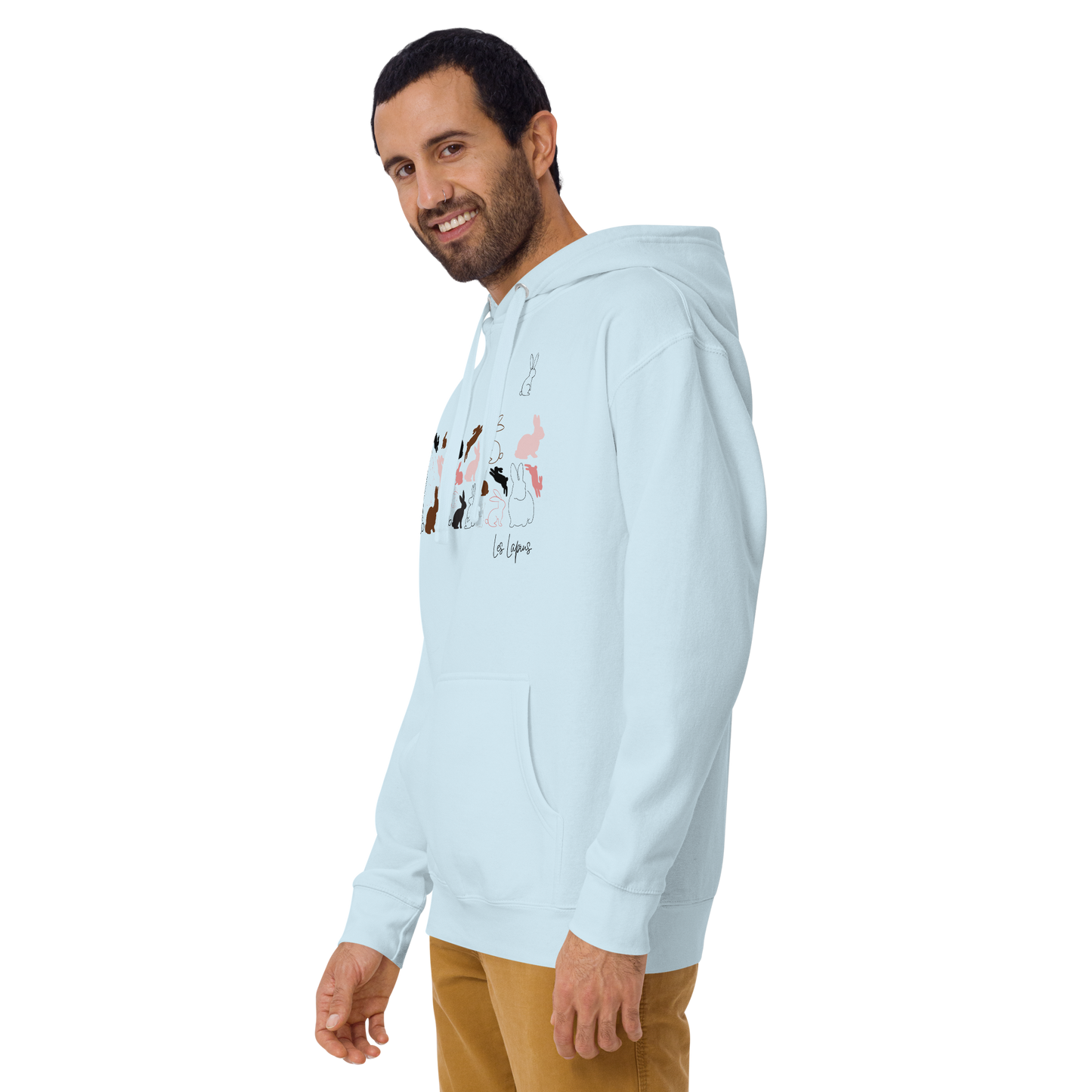 Quelque Chose: Les Lapins - Unisex Premium Hoodie | Cotton Heritage