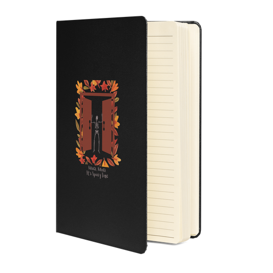 Knock, Knock ... It's Spooky Time - Hardcover Bound Notebook