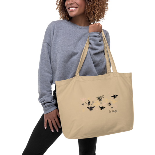 Quelque Chose: Les Abeilles - Large Organic Eco Tote Bag | Econscious