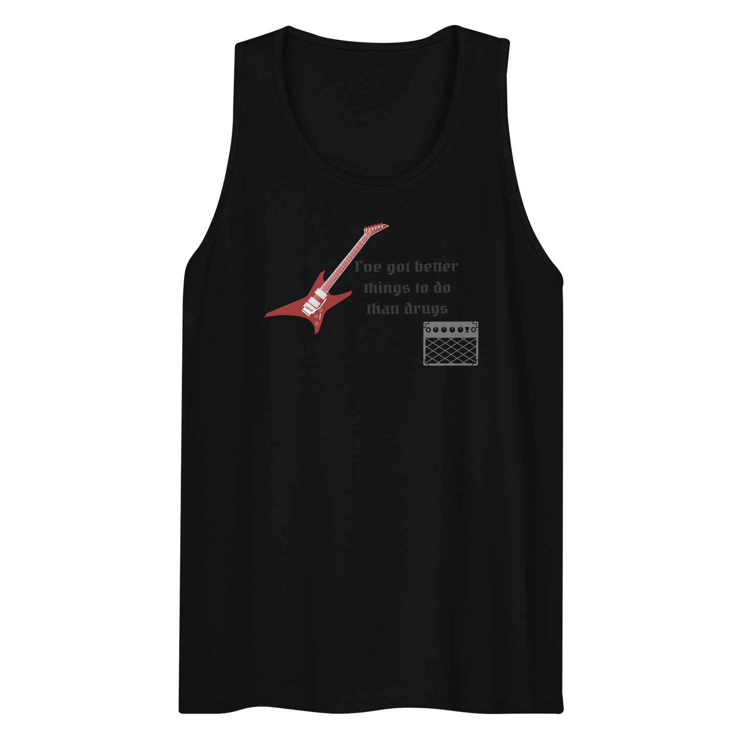 Better Than Drugs: Guitar Axe - Men's Premium Tank Top | Cotton Heritage