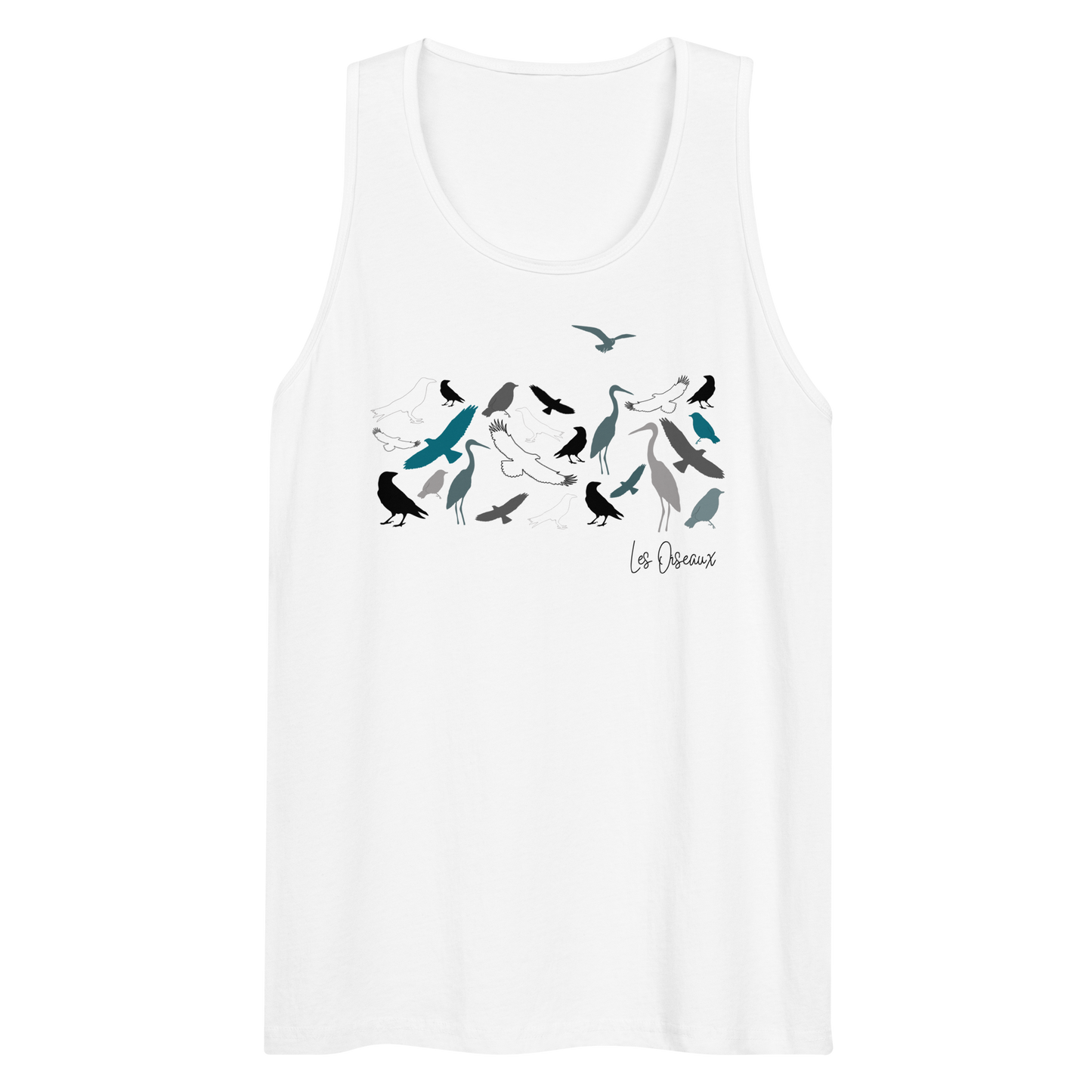 Quelque Chose: Les Oiseaux - Men's Premium Tank Top | Cotton Heritage