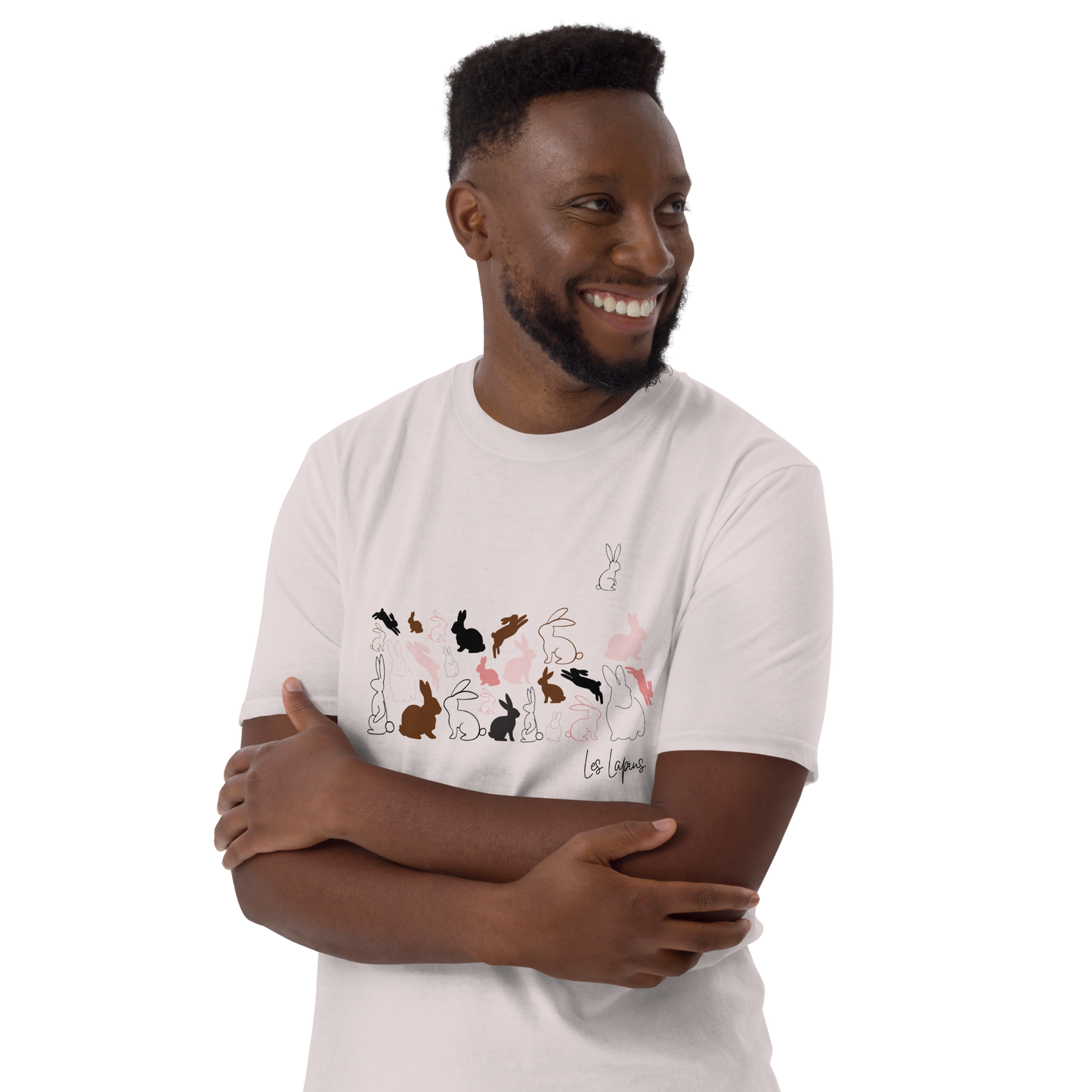 Quelque Chose: Les Lapins - Unisex Basic Softstyle T-Shirt | Gildan