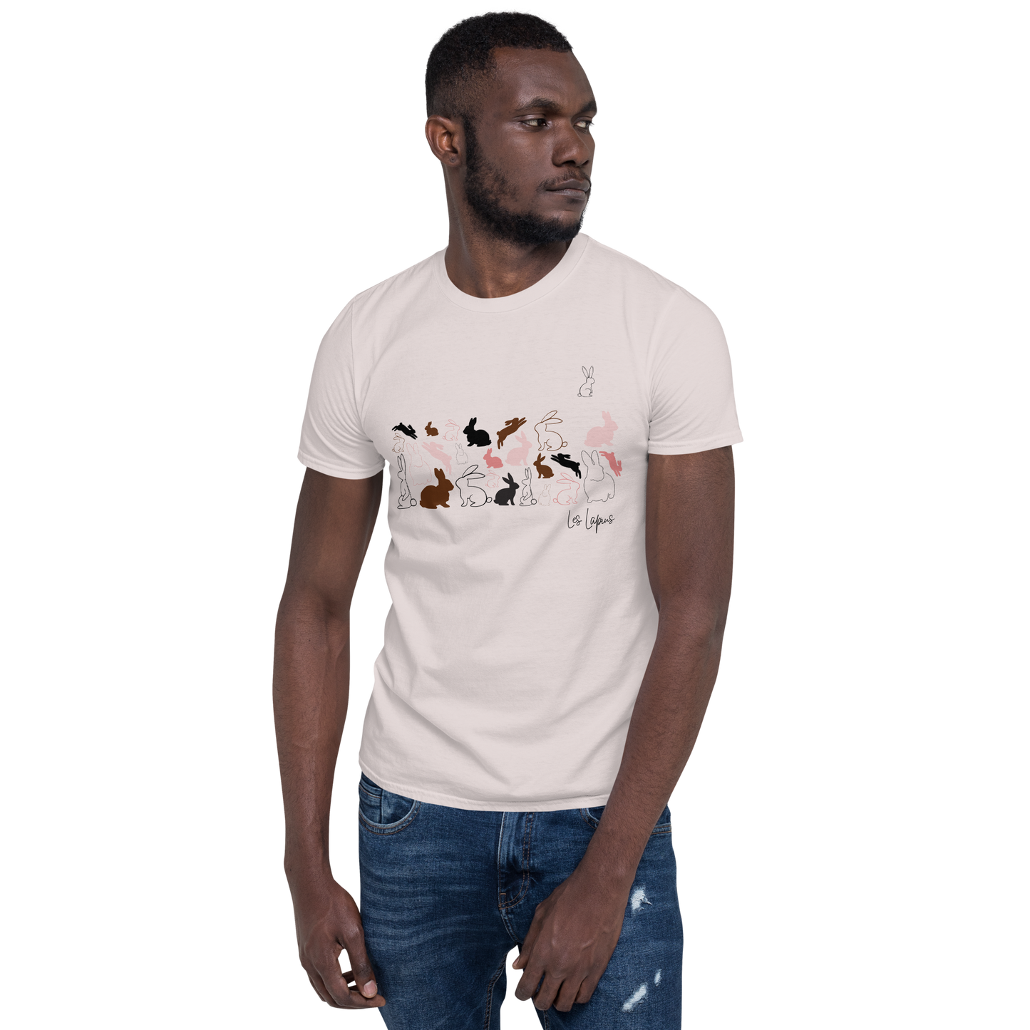 Quelque Chose: Les Lapins - Unisex Basic Softstyle T-Shirt | Gildan