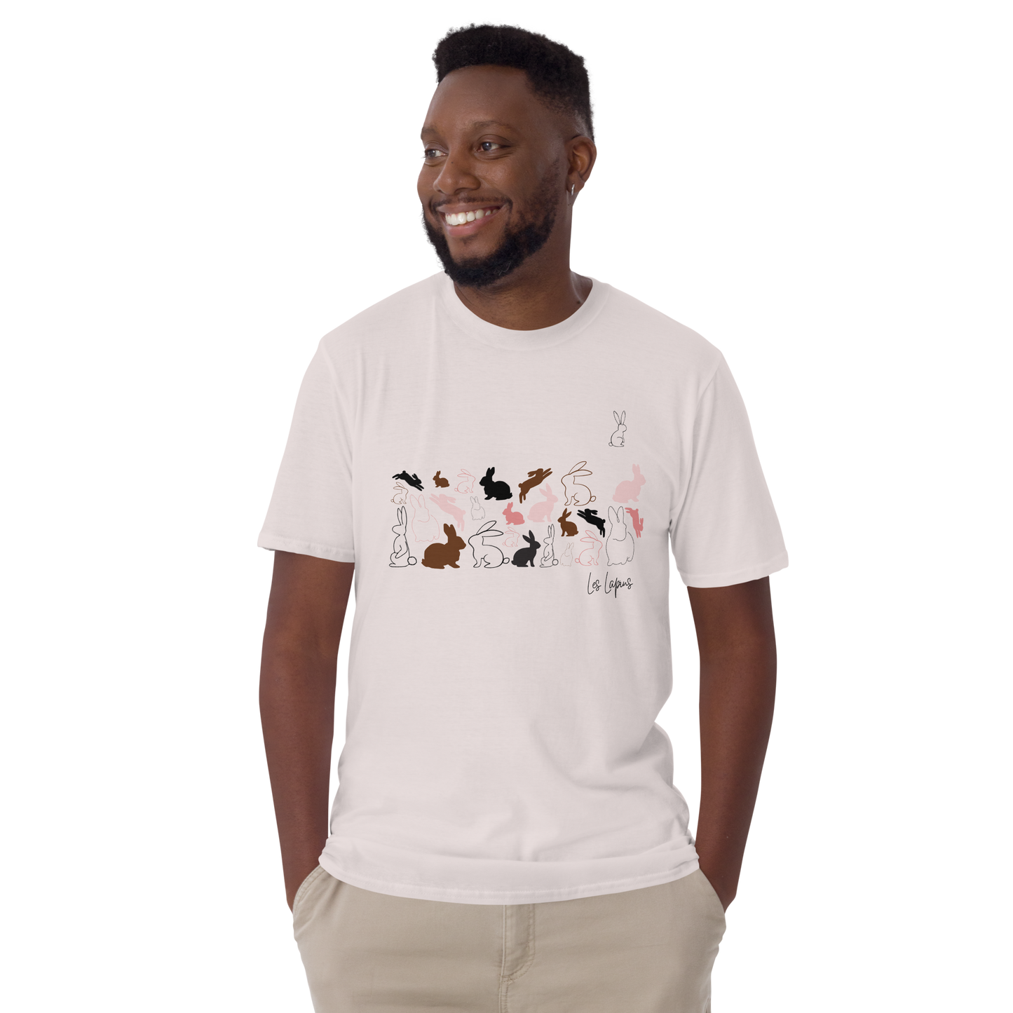 Quelque Chose: Les Lapins - Unisex Basic Softstyle T-Shirt | Gildan