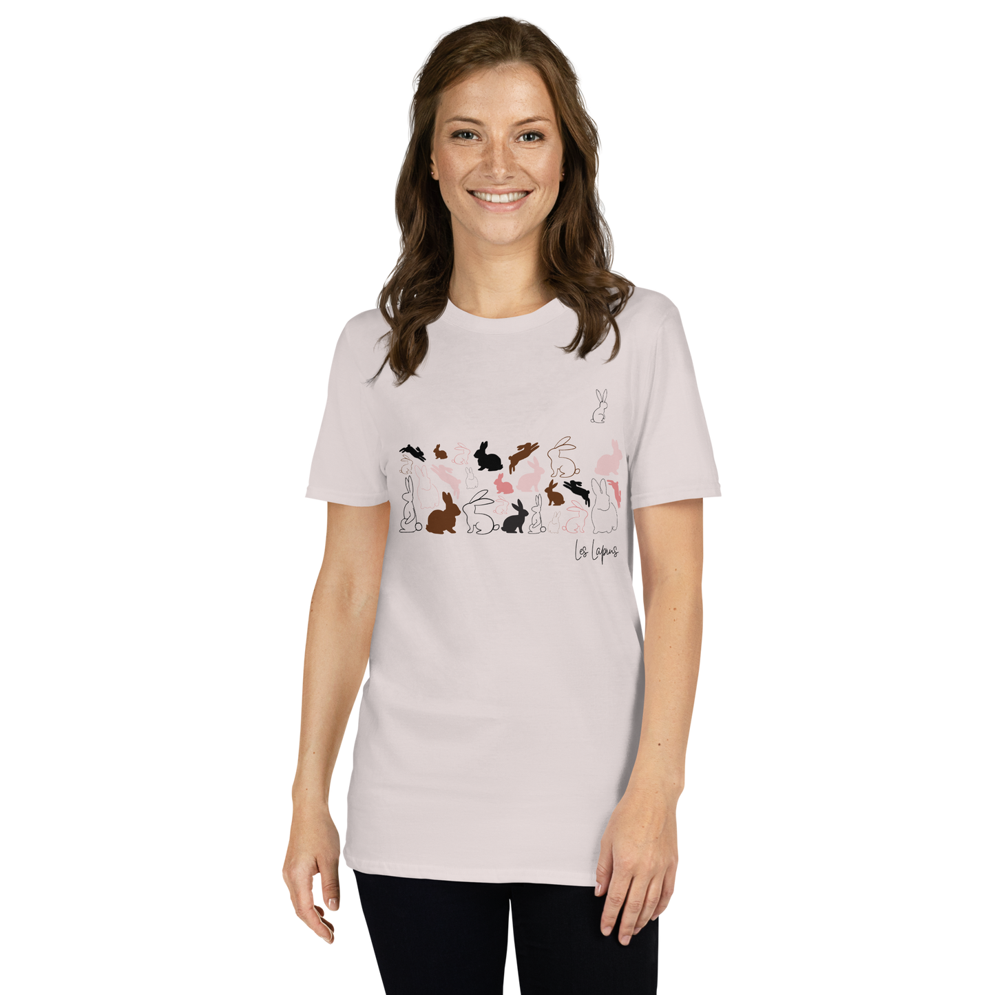 Quelque Chose: Les Lapins - Unisex Basic Softstyle T-Shirt | Gildan