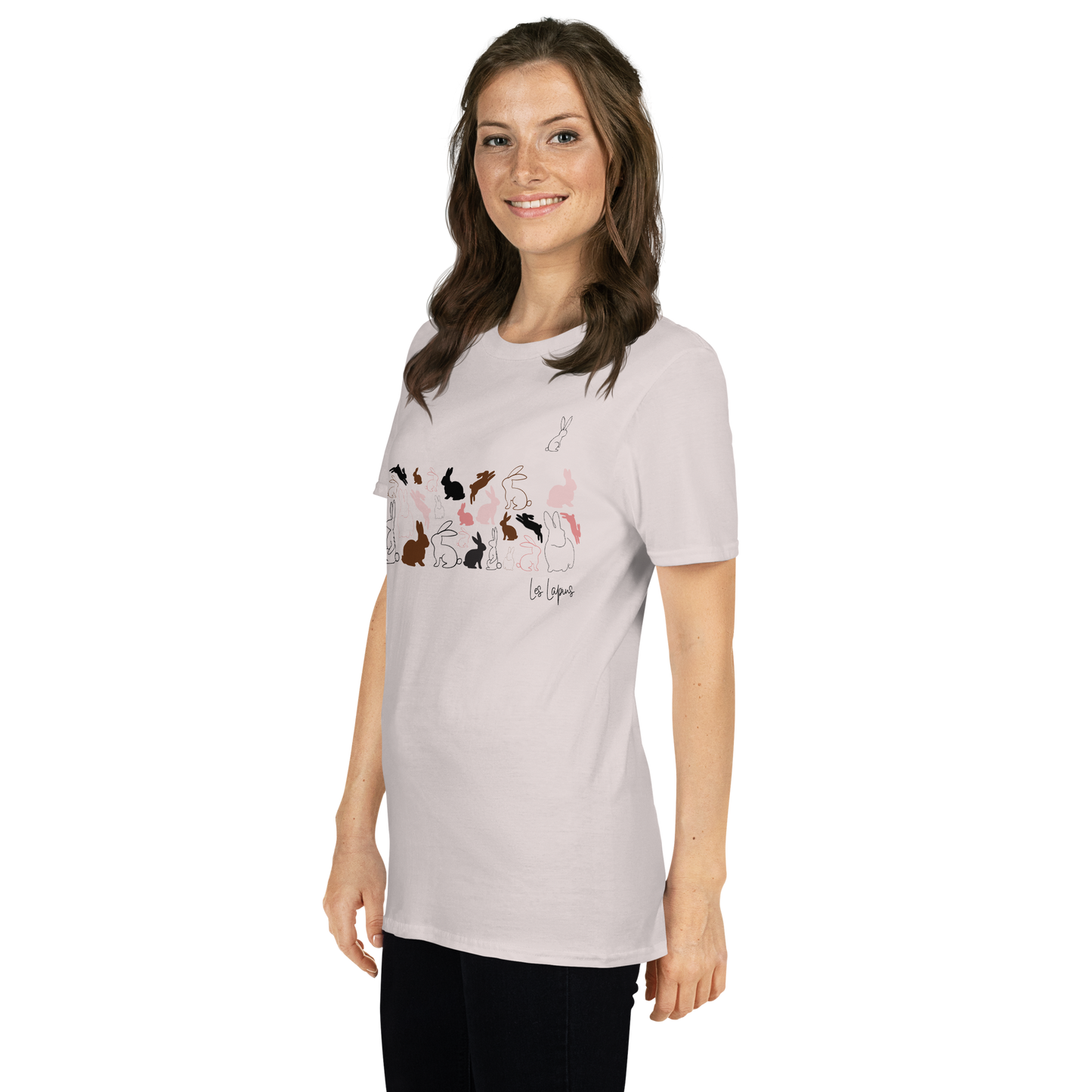 Quelque Chose: Les Lapins - Unisex Basic Softstyle T-Shirt | Gildan