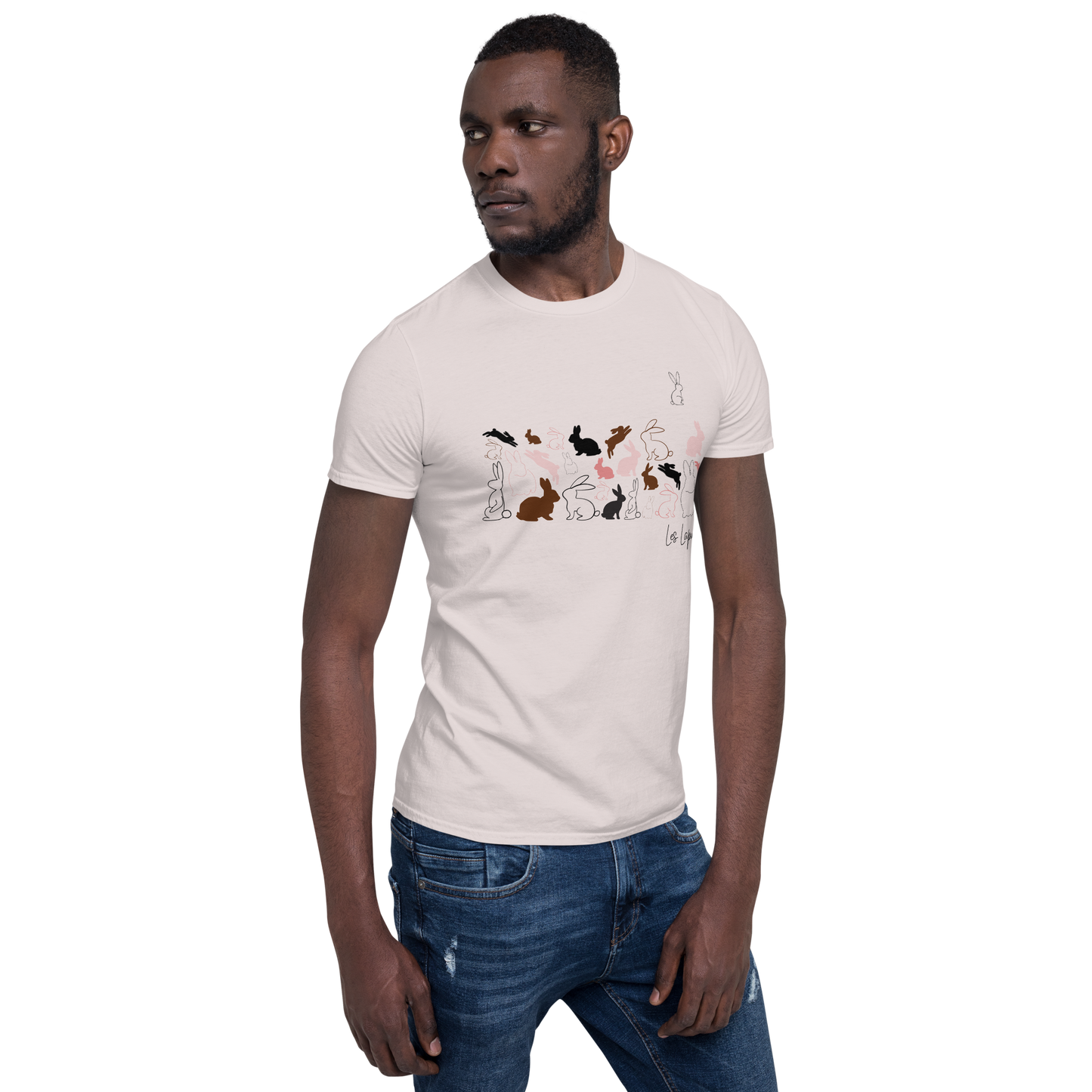 Quelque Chose: Les Lapins - Unisex Basic Softstyle T-Shirt | Gildan