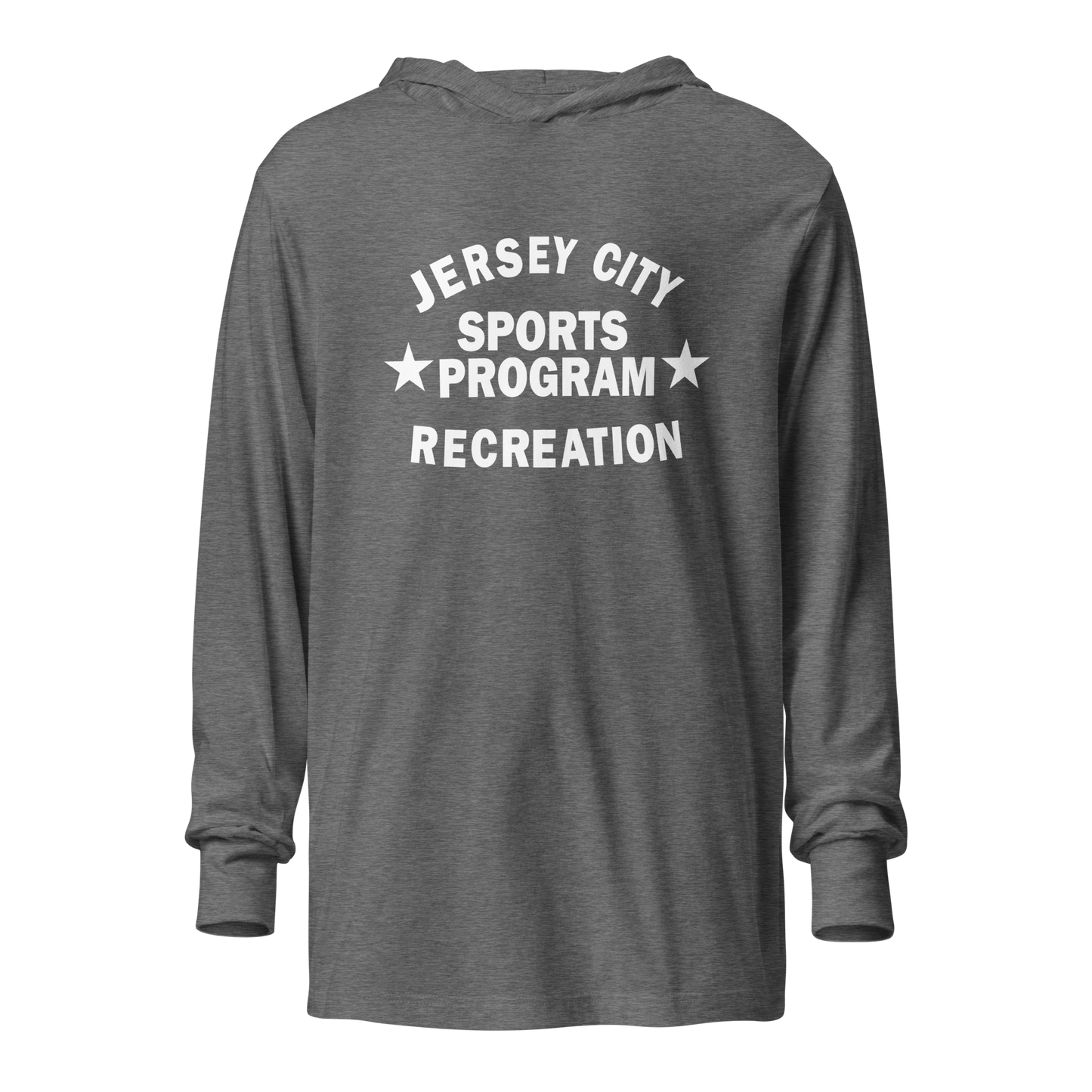 Jersey City Sports Program Recreation - Unisex Hooded Long Sleeve Tee | Bella + Canvas