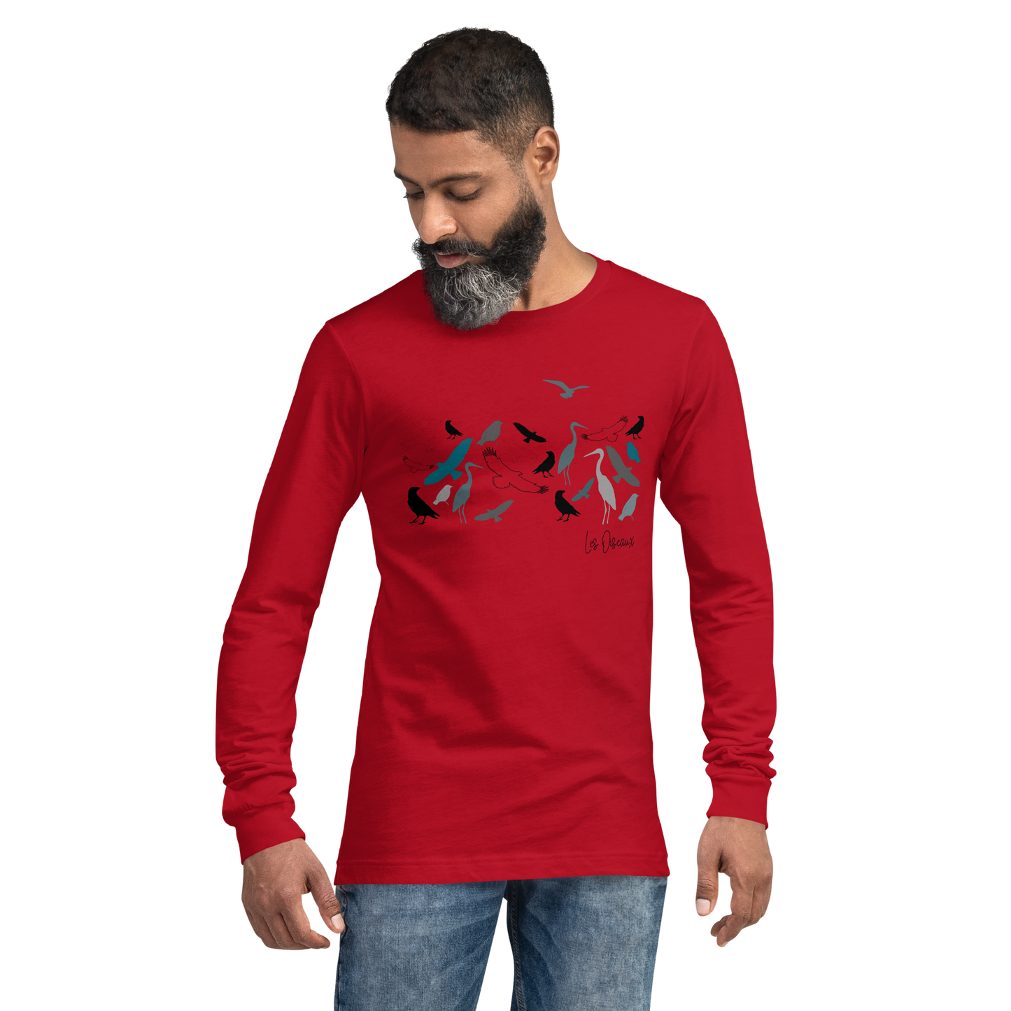 Quelque Chose: Les Oiseaux - Unisex Long Sleeve Tee | Bella + Canvas