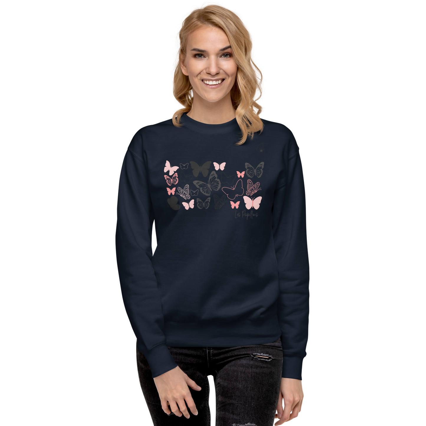 Quelque Chose: Les Papillons - Unisex Premium Sweatshirt | Cotton Heritage