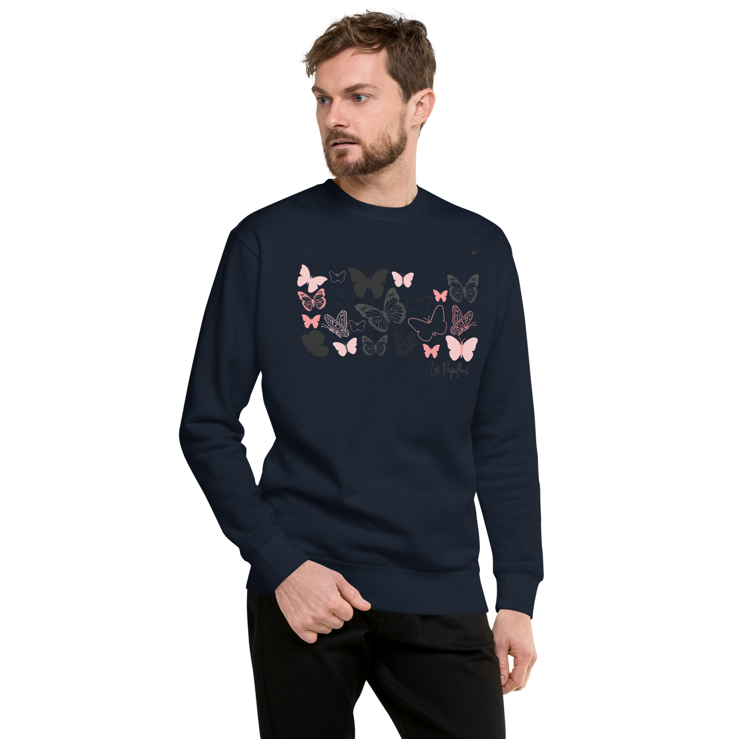 Quelque Chose: Les Papillons - Unisex Premium Sweatshirt | Cotton Heritage